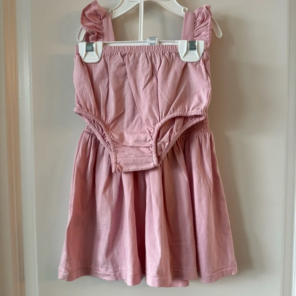 NWT Ralph Lauren Baby Smocked Jersey Dress & Bloomers Set